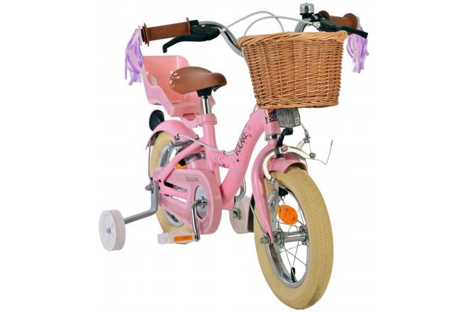 Volare Blossom Kinderfahrrad - Mädchen - 12 Zoll - Rosa - Zwei Handbremsen [CLONE]