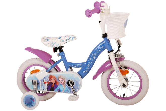 Disney Frozen 2 Kinderfahrrad - Mädchen - 30 cm - Blau / Lila
