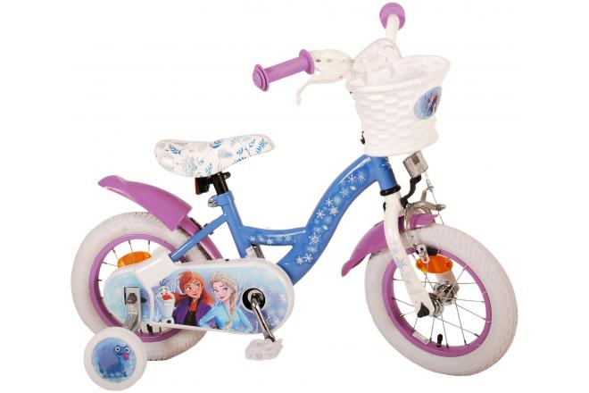 Disney Frozen 2 Kinderfahrrad - Mädchen - 30 cm - Blau / Lila