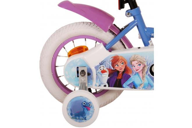Disney Frozen 2 Kinderfahrrad - Mädchen - 30 cm - Blau / Lila