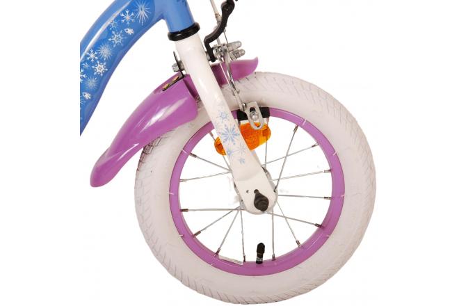 Disney Frozen 2 Kinderfahrrad - Mädchen - 30 cm - Blau / Lila