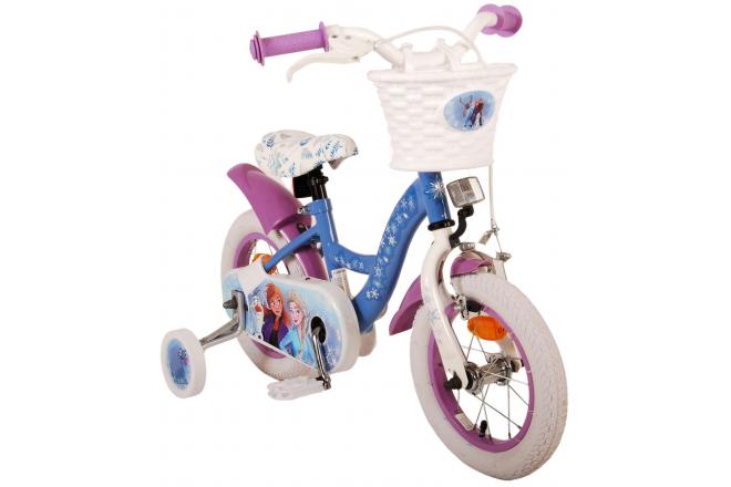 Disney Frozen 2 Kinderfahrrad - Mädchen - 30 cm - Blau / Lila