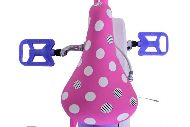 Disney Minnie Kinderfahrrad - Mädchen - 14 Zoll - Rosa - Zwei Handbremsen