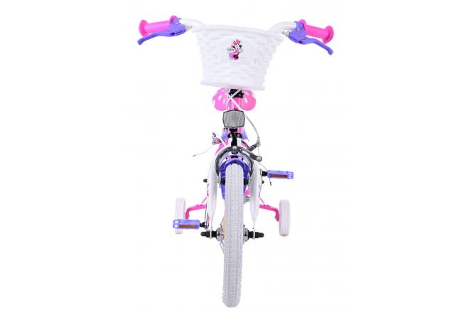 Disney Minnie Kinderfahrrad - Mädchen - 14 Zoll - Rosa - Zwei Handbremsen