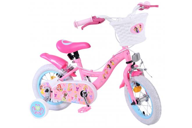 Disney Princess Kinderfahrrad - Mädchen - 12 Zoll - Rosa - Zwei Handbremsen