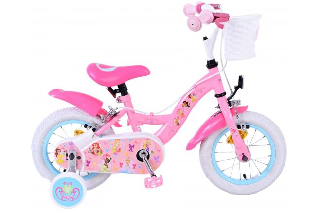 Disney Princess Kinderfahrrad - Mädchen - 12 Zoll - Rosa - Zwei Handbremsen