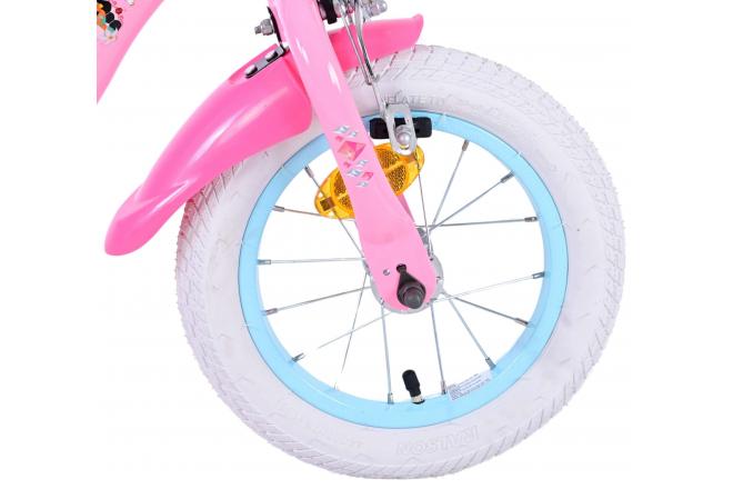 Disney Princess Kinderfahrrad - Mädchen - 12 Zoll - Rosa - Zwei Handbremsen
