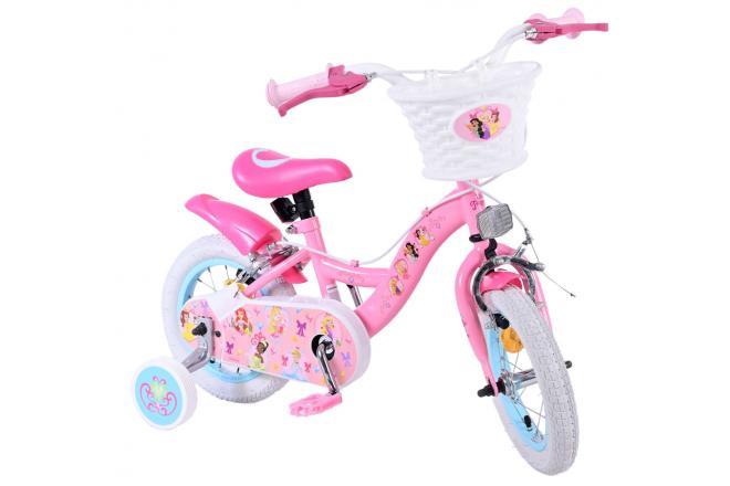 Disney Princess Kinderfahrrad - Mädchen - 12 Zoll - Rosa - Zwei Handbremsen