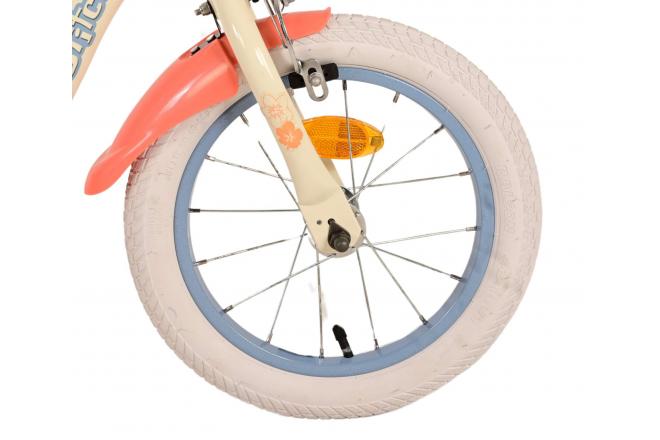 Disney Stitch Kinderfahrrad - Mädchen - 14 Zoll - Creme Koralle Blau [CLONE]