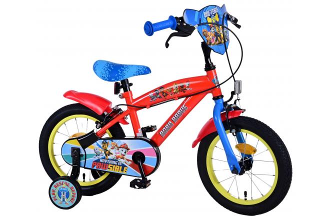 Paw Patrol Kinderfahrrad - Jungen - 14 Zoll - Blau - Zwei handbremsen [CLONE]