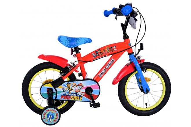 Paw Patrol Kinderfahrrad - Jungen - 14 Zoll - Blau - Zwei handbremsen [CLONE]