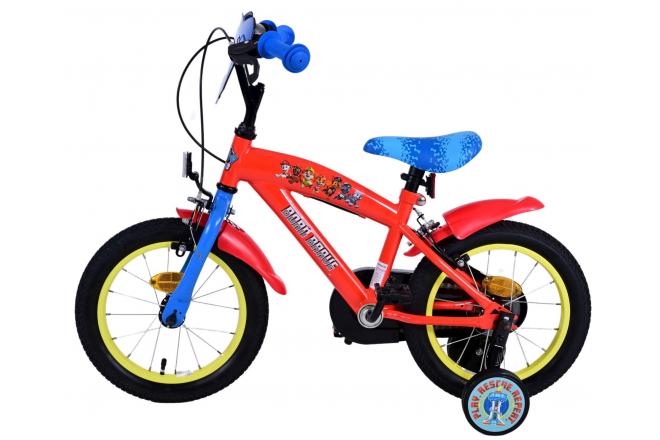 Paw Patrol Kinderfahrrad - Jungen - 14 Zoll - Blau - Zwei handbremsen [CLONE]