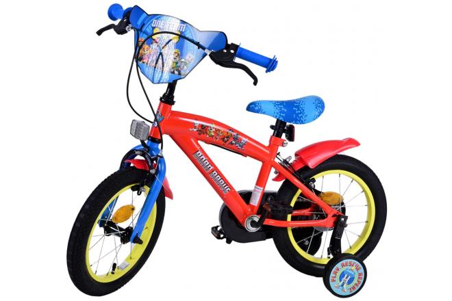 Paw Patrol Kinderfahrrad - Jungen - 14 Zoll - Blau - Zwei handbremsen [CLONE]