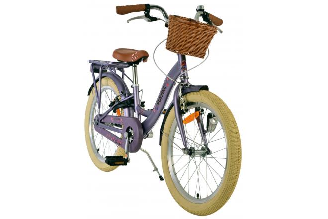 Volare Blossom Kinderfahrrad - Mädchen - 20 Zoll - Lila - Zwei Handbremsen