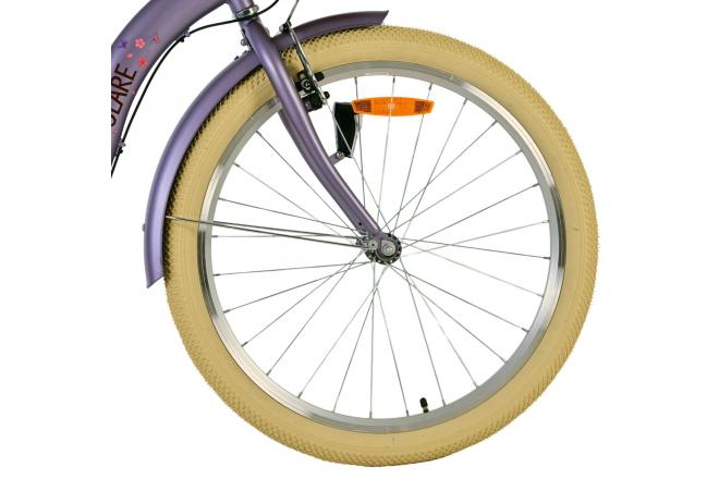 Volare Blossom Kinderfahrrad - Mädchen - 24 Zoll - Lila - 3 Gänge