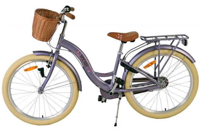 Volare Blossom Kinderfahrrad - Mädchen - 24 Zoll - Lila - 3 Gänge