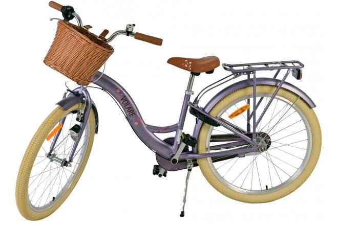 Volare Blossom Kinderfahrrad - Mädchen - 24 Zoll - Lila - 3 Gänge