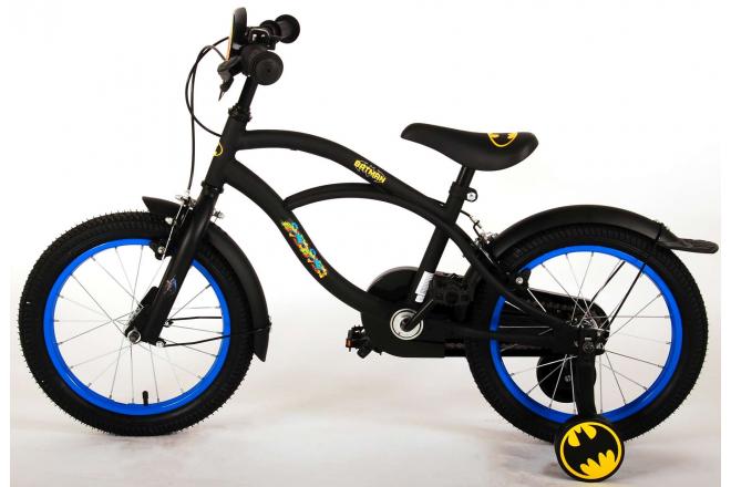 Batman Kinderfahrrad - Jungen - 16 Zoll - Schwarz - 2 Handbremsen