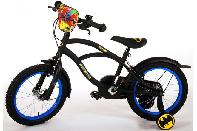 Batman Kinderfahrrad - Jungen - 16 Zoll - Schwarz - 2 Handbremsen