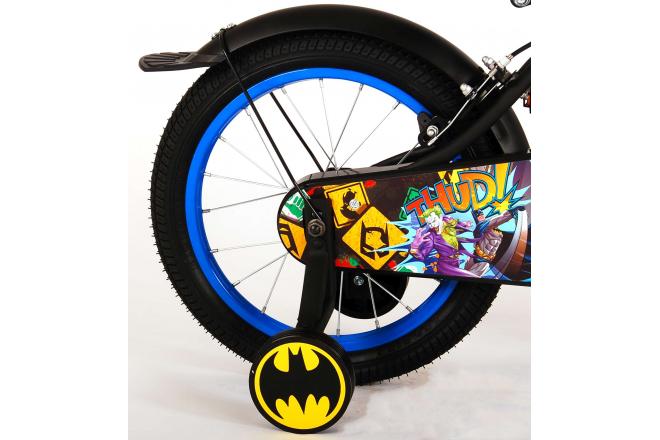 Batman Kinderfahrrad - Jungen - 16 Zoll - Schwarz - 2 Handbremsen