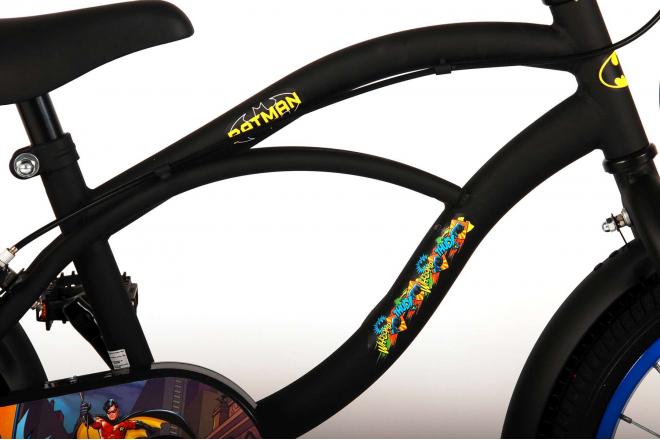 Batman Kinderfahrrad - Jungen - 16 Zoll - Schwarz - 2 Handbremsen