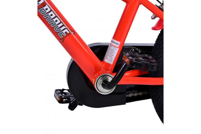 Paw Patrol Kinderfahrrad - Jungen - 16 Zoll - Rot - Zwei Handbremsen