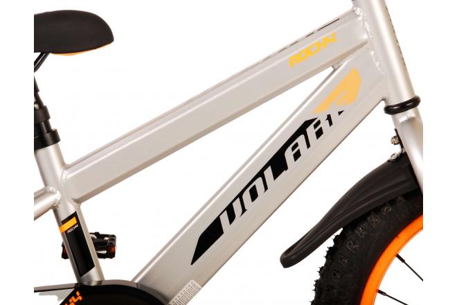 Volare Rocky Kinderfahrrad - Jungen - 16 Zoll - Grau