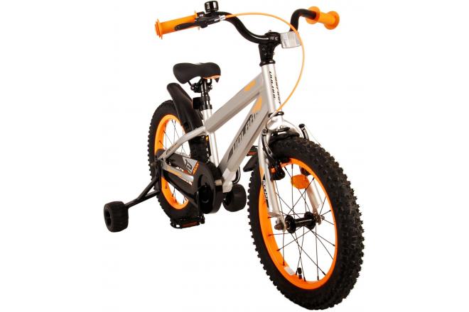 Volare Rocky Kinderfahrrad - Jungen - 16 Zoll - Grau