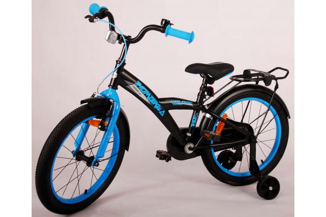 Volare Thombike Kinderfahrrad - Jungen - 18 Zoll - Schwarz Blau [CLONE]