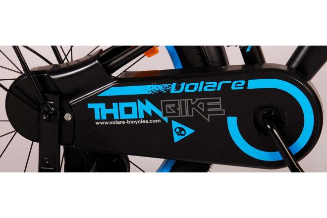 Volare Thombike Kinderfahrrad - Jungen - 18 Zoll - Schwarz Blau [CLONE]
