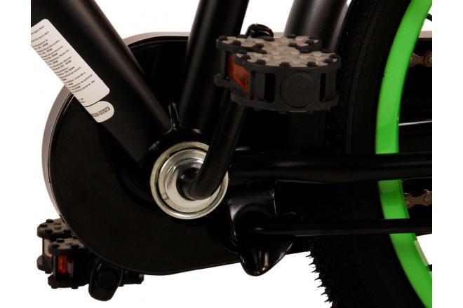 Volare Thombike Kinderfahrrad - Jungen - 18 Zoll - Schwarz Grün [CLONE]