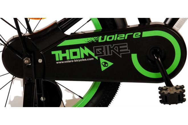 Volare Thombike Kinderfahrrad - Jungen - 18 Zoll - Schwarz Grün [CLONE]
