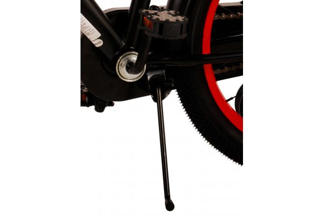 Volare Thombike Kinderfahrrad - Jungen - 18 Zoll - Schwarz Rot [CLONE]
