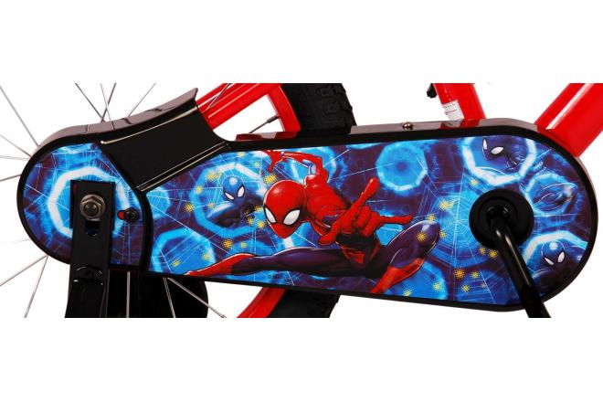Ultimate Spider-Man Kinderfahrrad - Jungen - 16 Zoll - Blau/Rot - Zwei Handbremsen