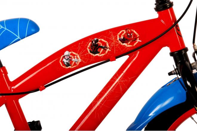 Ultimate Spider-Man Kinderfahrrad - Jungen - 16 Zoll - Blau/Rot - Zwei Handbremsen