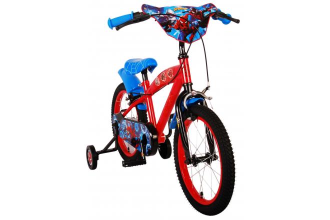 Ultimate Spider-Man Kinderfahrrad - Jungen - 16 Zoll - Blau/Rot - Zwei Handbremsen