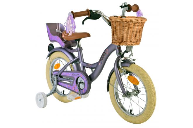 Volare Blossom Kinderfahrrad - Mädchen - 14 Zoll - Lila [CLONE]