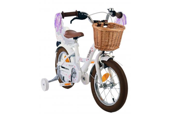 Volare Blossom Kinderfahrrad - Mädchen - 14 Zoll - Weiß [CLONE]