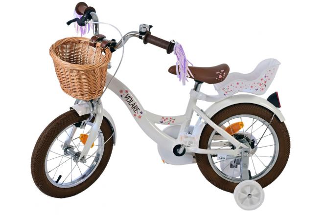 Volare Blossom Kinderfahrrad - Mädchen - 14 Zoll - Weiß [CLONE]
