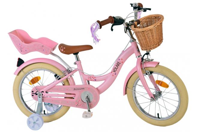 Volare Blossom Kinderfahrrad - Mädchen - 16 Zoll - Rosa - Zweihandbremsen [CLONE]