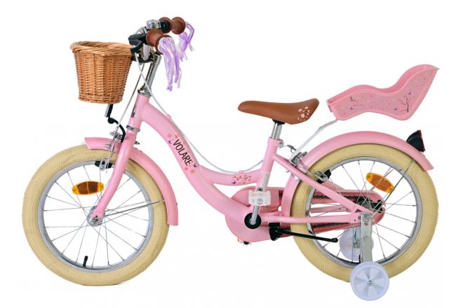 Volare Blossom Kinderfahrrad - Mädchen - 16 Zoll - Rosa - Zweihandbremsen [CLONE]