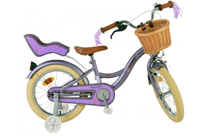 Volare Blossom Kinderfahrrad - Mädchen - 16 Zoll - Lila [CLONE]
