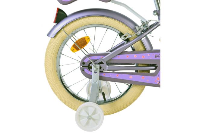 Volare Blossom Kinderfahrrad - Mädchen - 16 Zoll - Lila - Zweihandbremsen [CLONE]