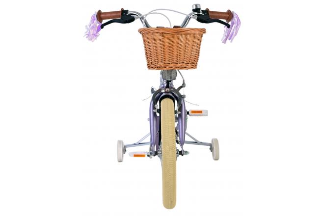 Volare Blossom Kinderfahrrad - Mädchen - 16 Zoll - Lila - Zweihandbremsen [CLONE]