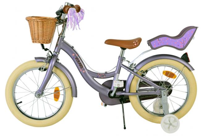 Volare Blossom Kinderfahrrad - Mädchen - 16 Zoll - Lila - Zweihandbremsen [CLONE]