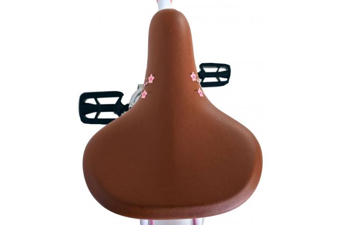 Volare Blossom Kinderfahrrad - Mädchen - 24 Zoll - Weiß - 3 Gänge