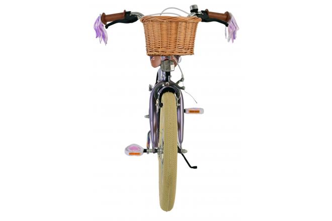 Volare Blossom Kinderfahrrad - Mädchen - 18 Zoll - Lila - Zweihandbremsen [CLONE]