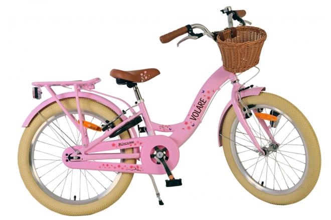 Volare Blossom Kinderfahrrad - Mädchen - 20 Zoll - Rosa - Zweihandbremsen