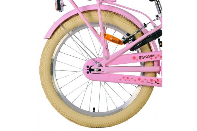 Volare Blossom Kinderfahrrad - Mädchen - 20 Zoll - Rosa - Zweihandbremsen