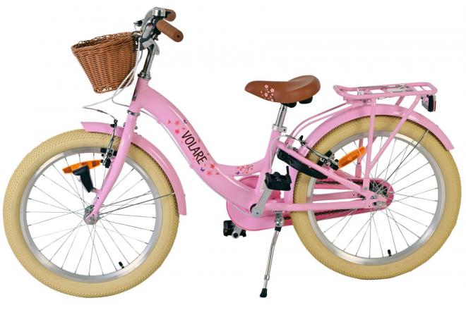 Volare Blossom Kinderfahrrad - Mädchen - 20 Zoll - Rosa - Zweihandbremsen